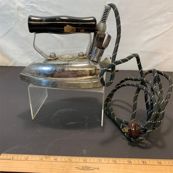 RARE HTF Antique - The ‘Superior’ Iron By Superior Electrics Ltd W/ Fabric Dial - Picture 3 of 6